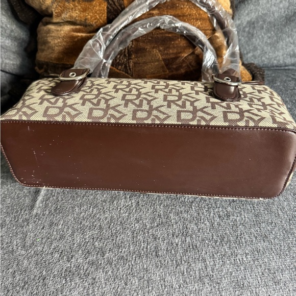 DKNY Brown and Cream Satchel - Picture 3 of 5